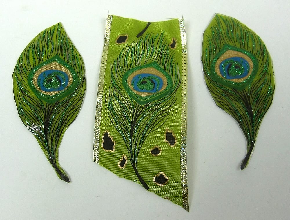 Resined Peacock Feathers