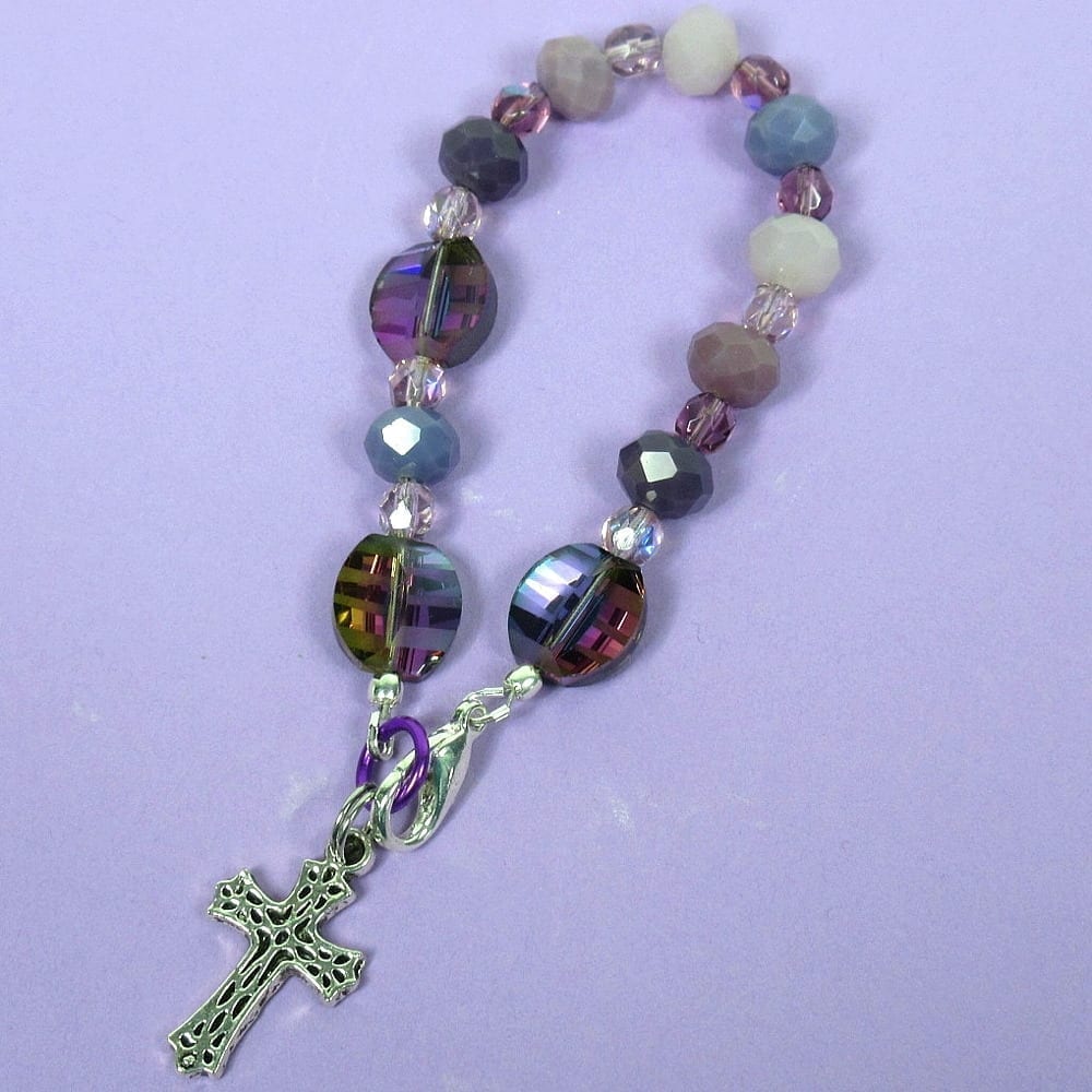 Anglican Rosary with Sodalite Beads