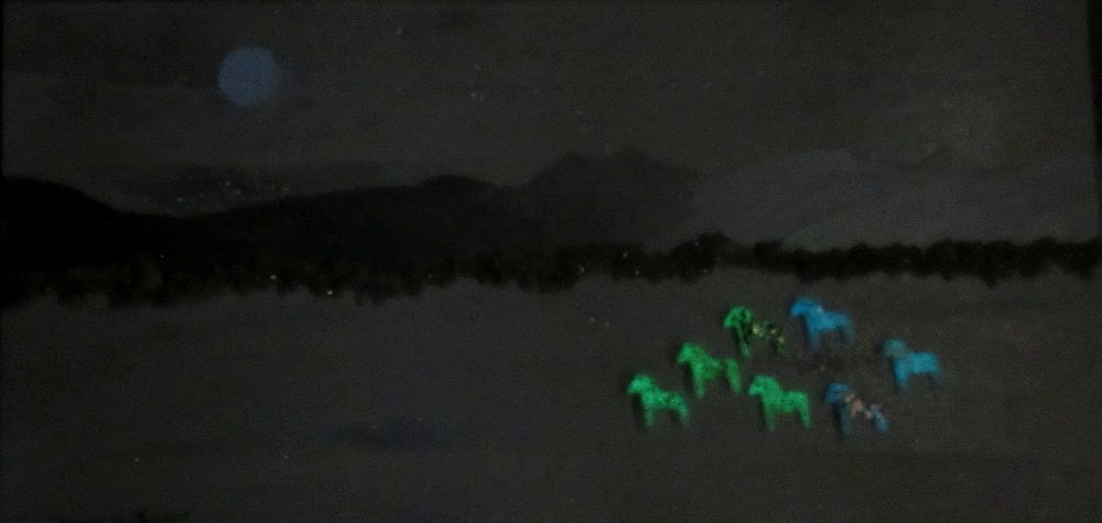 Glowing Moonlit Horses