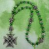 Green Daisies Prayer Beads