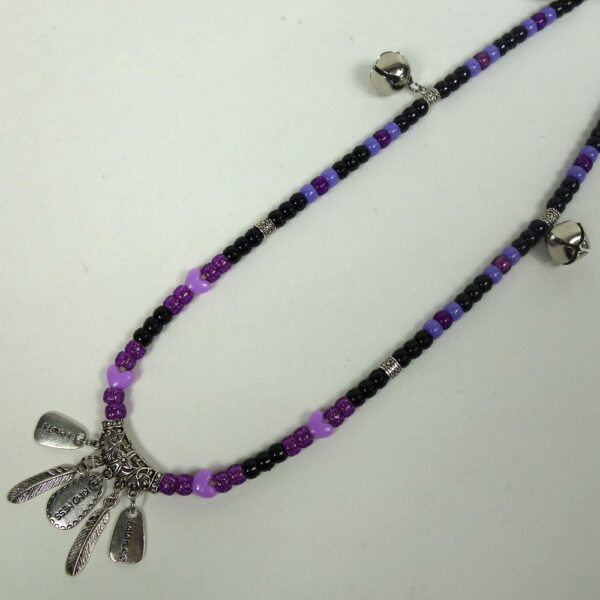 Purple Affirmation Dangles Rhythm Beads-2