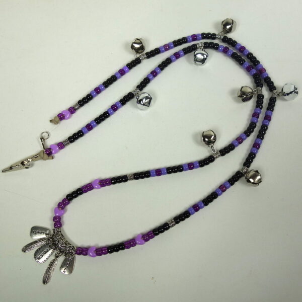 Purple Affirmation Dangles Rhythm Beads