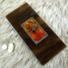 Brown Orange Tray Medium 14-dose Pillbox