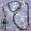 Blue Fish Prayer Beads
