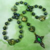 Olive Green Hearts Protestant Prayer Beads