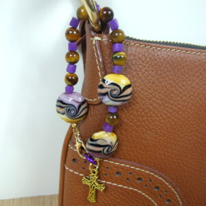 Purple Tan Swirls Chaplet