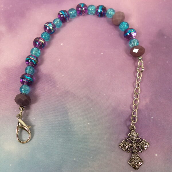 Purple Teal Chain Protestant Chaplet