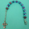 Purple Teal Chain Chaplet Bracelet