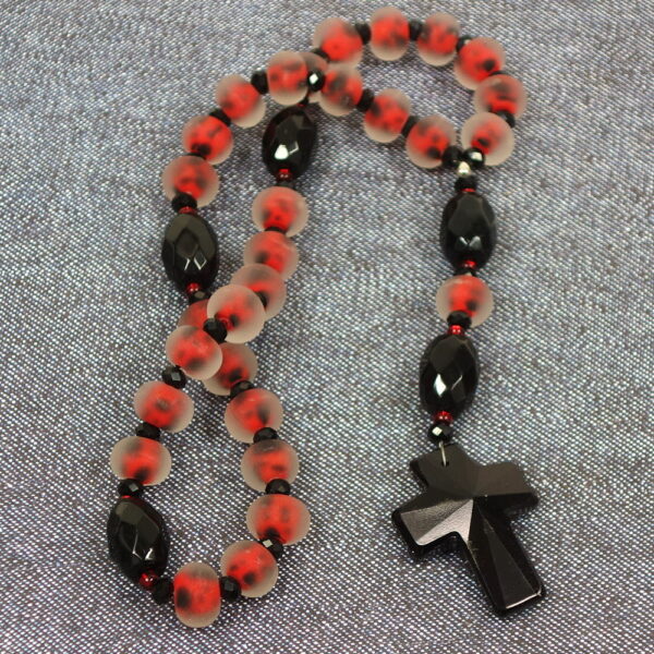 Frosted Ladybugs Protestant Prayer Beads