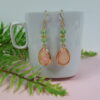 Pink Teardrop Earrings