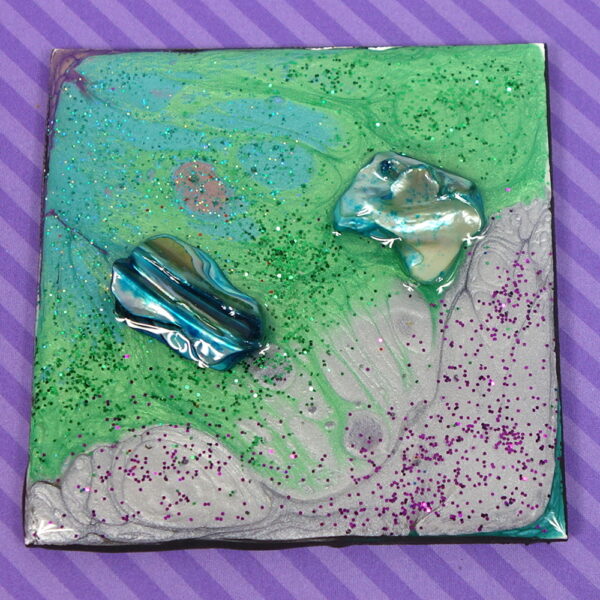 Purple Green Shell Magnet