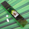 Green Mirrored Glass Large 7-dose Pillbox