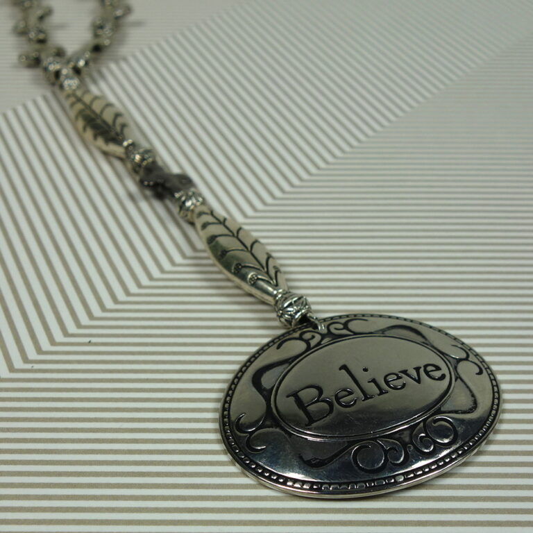 Believe Crosses Protestant Prayer Bead Necklace Kristi Lyn Glass