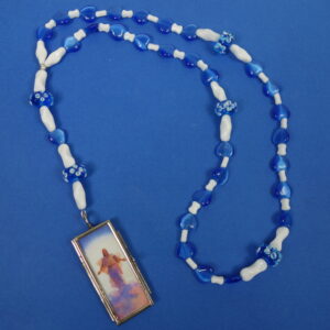 Blue Hearts Window Prayer Beads
