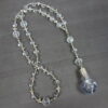 Lightbulb Crosses Prayer Bead Necklace