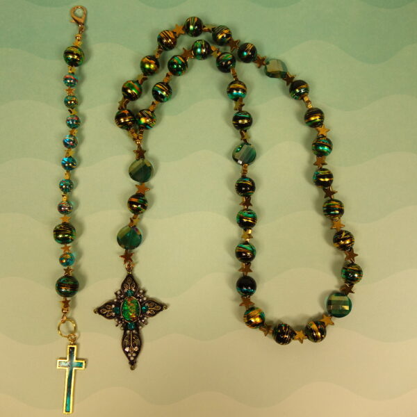 Green Stars Prayer Bead Set