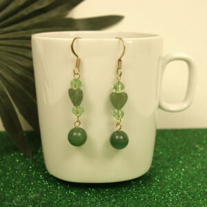 Jade Heart Earrings
