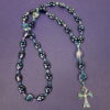 Black N Blue Dots Prayer Beads