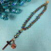 Faceted Aqua Prayer Bracelet