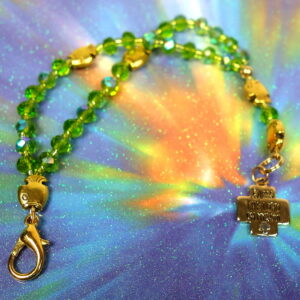 Fishy Green Prayer Bracelet