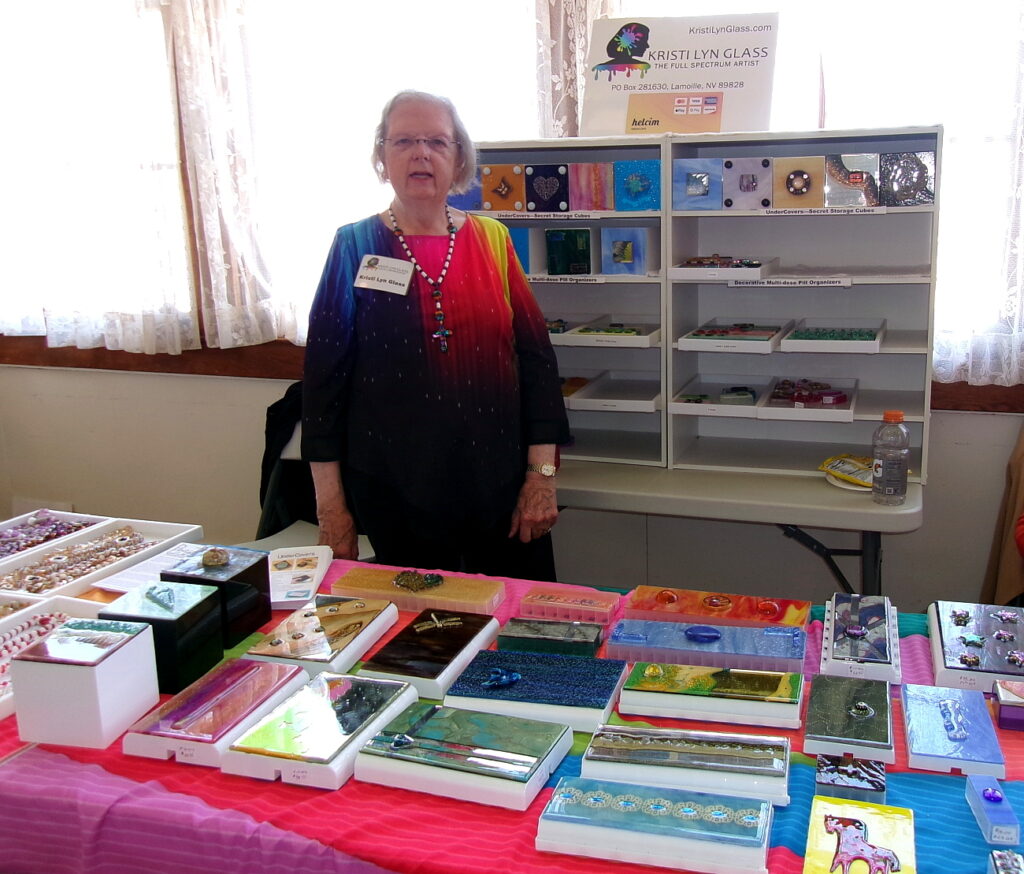 Kristi Lyn Glass at her Harvest Festival booth