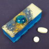 Blue Gold Ocean 4-dose Strip Pillbox